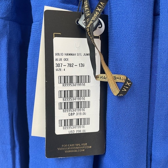 VIX HANNAH DETAIL JUMPSUIT women’s size 4 - Picture 5 of 5